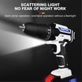 thumbnail image 6 of Dayplus Cordless Drill, 21V, 1500mAh Lithium Ion 3/8 Inch Drill Driver 45N m 1400 RPM, 29 Pieces, 6 of 9
