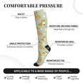 thumbnail image 3 of Bixox Dog And Flower Print Compression Socks,Compression Socks Women & Men Circulation for Medical,Running,Athletic, 3 of 7