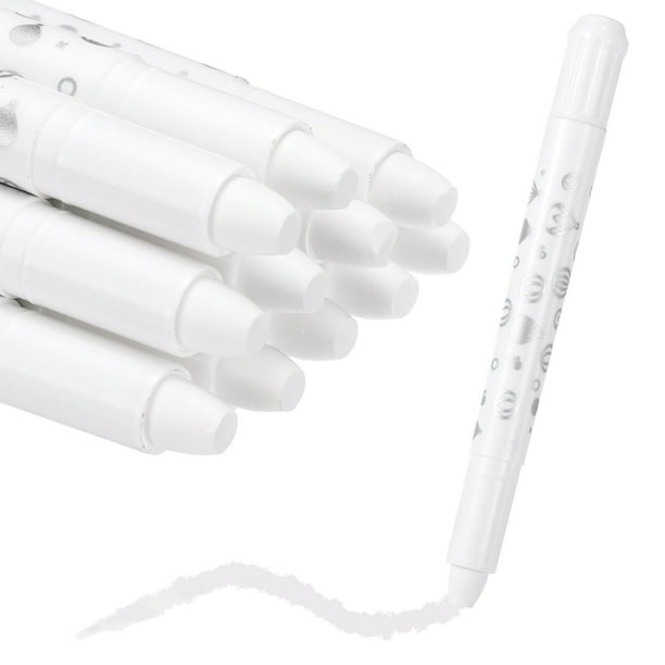 Uxcell Crayones retorcidos, set de acuarelas en gel lavables y suaves para proyectos de arte y manualidades, regalo (Blanco, paquete de 11)