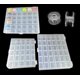 thumbnail image 1 of Caja de almacenamiento para carrete de alambre de calidad de 36 rejillas, transparente, con eje inalámbrico, 25 rejillas, 1 of 5