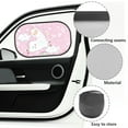 thumbnail image 6 of Yuyamidu Alpaca Back Window Sun Shades for Car Rainbow Car Window Sun Shades for Kids Girls Car Window Shade for Baby Pink Heart Sun Blocker for Car Windows Baby, 6 of 7