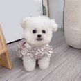 thumbnail image 3 of Delicate Floral Dog Dress - Bowknot Tie Puff Hem Puppy Dog Skirt Pet Vest Shirt for Summer, 3 of 8