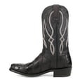 thumbnail image 3 of Dan Post Men's Exotic Ostrich Leg Western Boot Square Toe Black 9.5 EE  US, 3 of 7