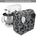thumbnail image 2 of Abstract Stand Mixer Cover, Angled Geometric Shapes with Camouflage Pattern Pixel Art Inspirations, Kitchen Appliance Organizer Bag Cover with Pockets, 5 Quarts, Grey Black Pale Grey, by Ambesonne, 2 of 4