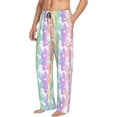 thumbnail image 2 of Rainbow Unicorn Men'S Pajama Pants Soft Sleep Lounge Pants Pjs Bottoms With Pockets Small, 2 of 6