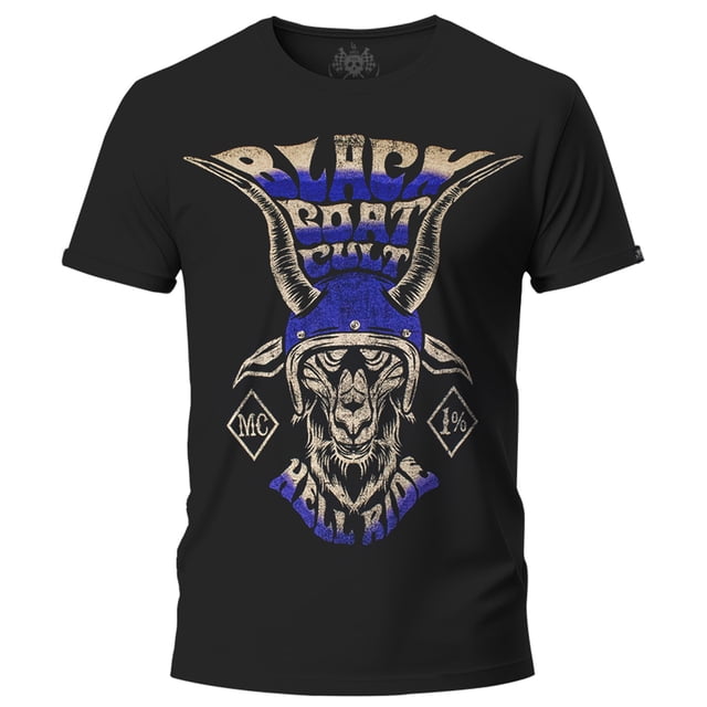 Playera Negra Manga Corta Chica Black Goat Cult