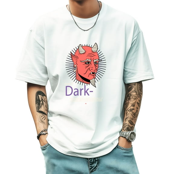 Graphic Tees for Men Summer New Print Casual Tee Fashion Trend Sports Shirt Select