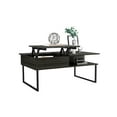 thumbnail image 2 of Lift Top Coffee Platform With Hidden Storage, Expansive Desk Area, Metal Supports, Woody Decoration Table One Shelf, Spacious In /, Design, Reinforced Metallic Legs, 2 of 4