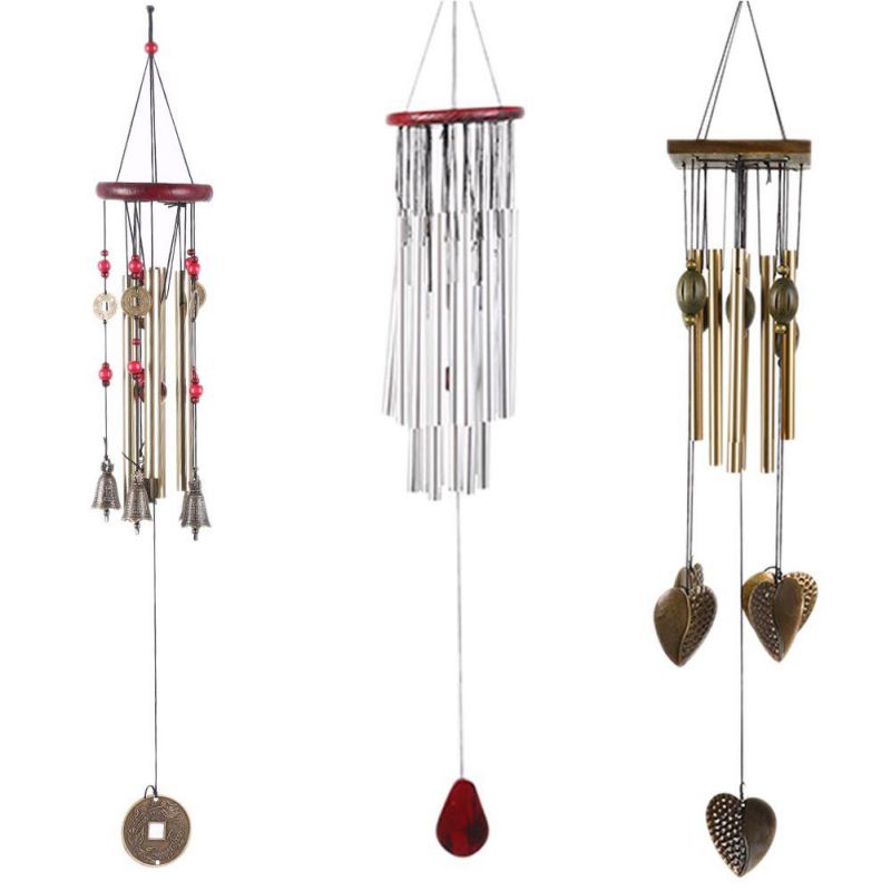 27 Tubes Metal Wind Chimes Tubes Bells Wind Chimes- Garden Wood Windchimes Outdoor Living Garden Yard Decoration Home Decoration Relaxing Wind Chime(24Inch) - image 5 of 8