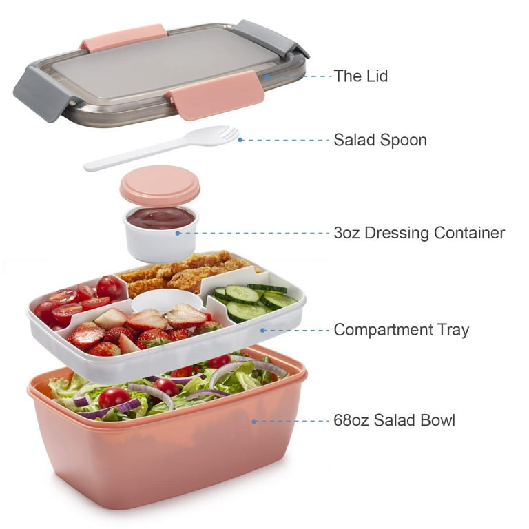 Lunch Container Box, Dressings Container, Salad Bowls