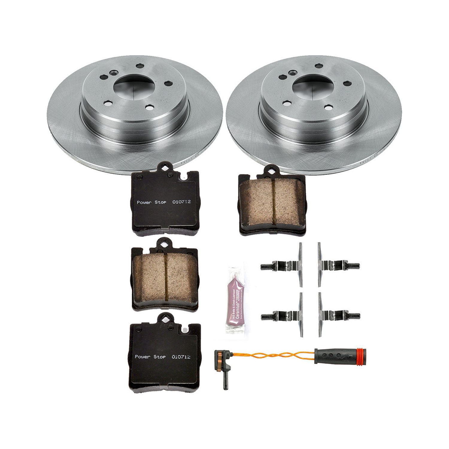 Power Stop Rear Stock Replacement Brake Pad and Rotor Kit KOE621