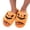 Orange, variant on Spooky Slides Halloween Slippers, Lantern Pumpkin Soft Plush Cozy Open Toe Indoor Outdoor Fuzzy Slippers Gifts For Girls Women Girlfriend Men
