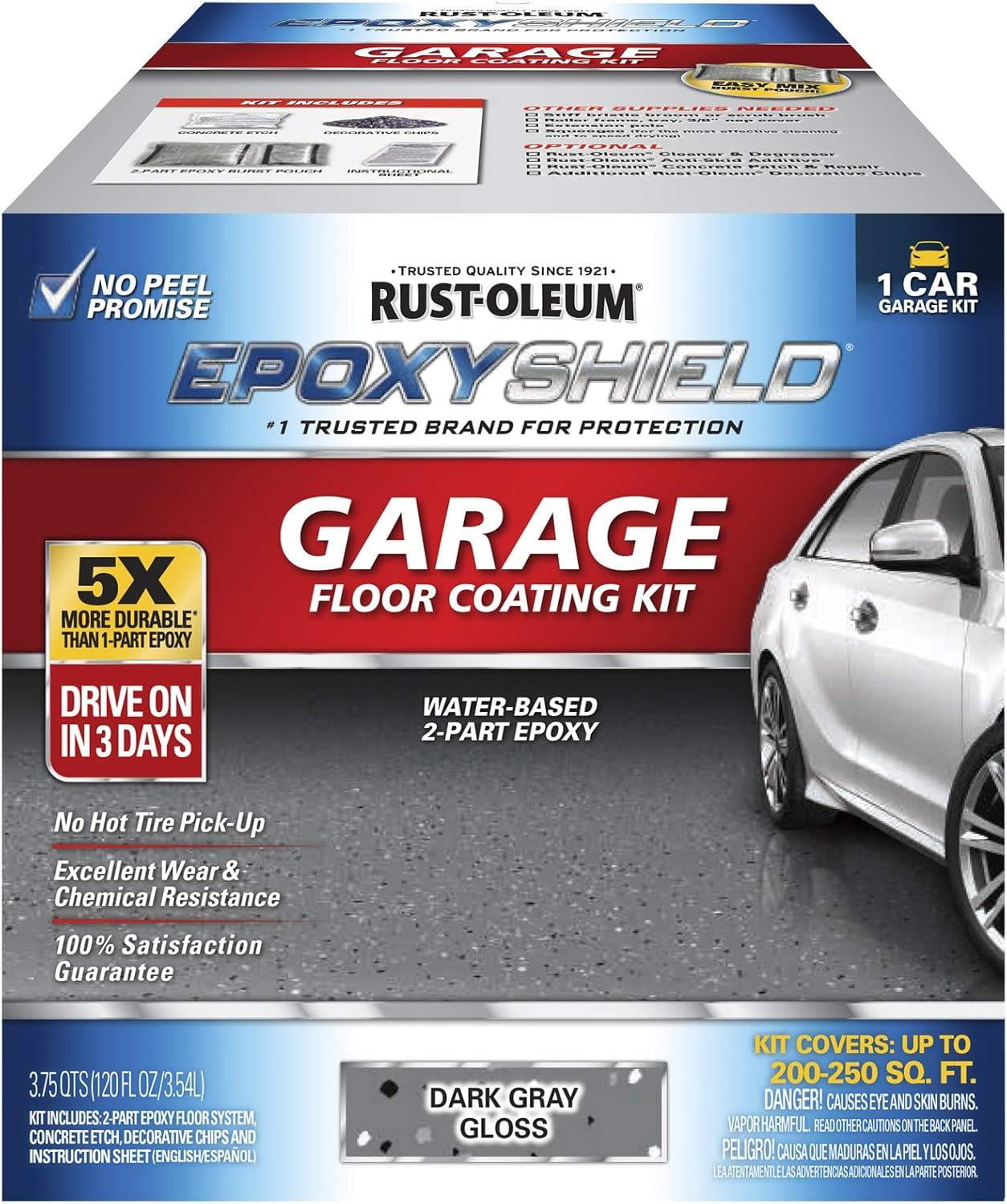 Rust-Oleum 251965 Gray Garage Floor Coating Kit - Walmart.com