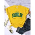 thumbnail image 1 of 1898 Brooklyn New York Print Womens Short Sleeve Vintage Fas, 1 of 2