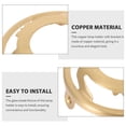 thumbnail image 3 of CRAFTHROU Detachable Lamp Shade Holder Pure Copper Triangle Bracket Design Golden 1Set, 3 of 4