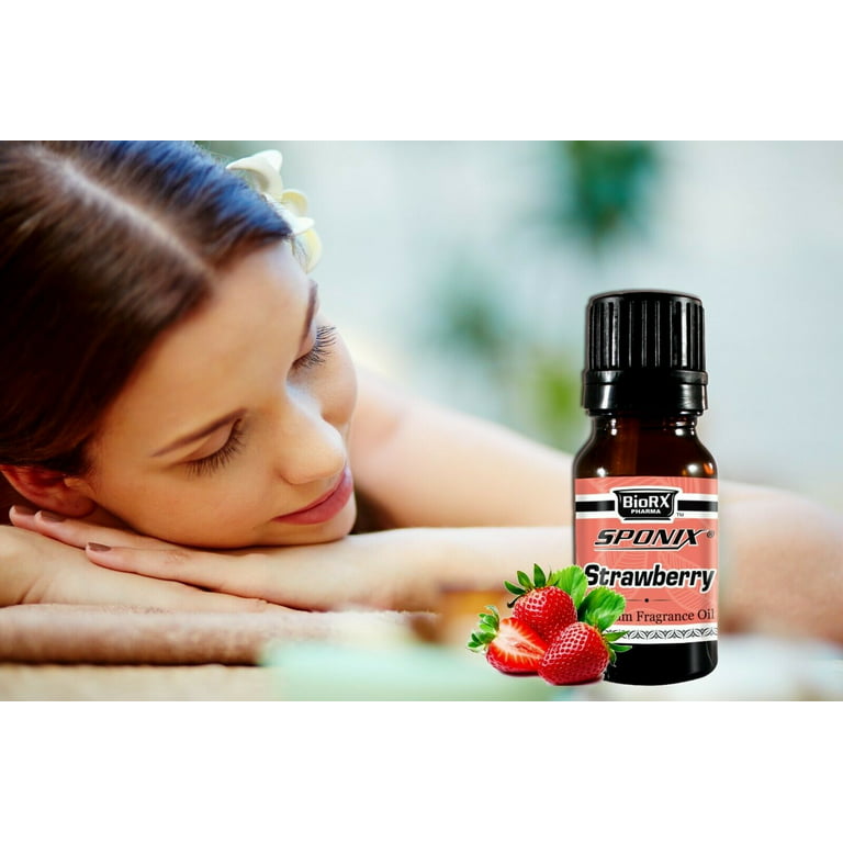Strawberry Fragrance Oil 10 mL (1/3 Oz) Aromatherapy - 100% Pure Organic  Aromatic Premium Essential Scented Perfume Oil by Sponix Made in USA