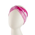 thumbnail image 5 of Claire's Women's Tie Dye Pink and White Twisted Fashion Headband Set, 2-Pack, 5 of 6