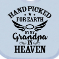 thumbnail image 4 of Inktastic Handpicked for Earth by My Grandpa in Heaven Angel Wings Boys or Girls Baby Bib, 4 of 4