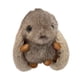 thumbnail image 4 of Llavero de conejito de peluche, fácil de llevar, suave, accesorio de regalo ideal para mujeres. Gris, 4 of 9