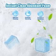 Automatic Toilet Bowl Cleaners Tablets 6 Pack, with 3 Pack Bleach ,Blue Toilet Tank Cleaner Tablets for Deodorizing & Descaling Household Toilet Cleaners for Bathroom
