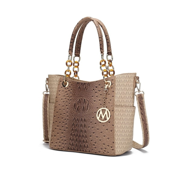 MKF Collection Miriam Women's Tote Bag Signature Vegan Leather Handbag Purse by Mia K.
