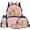 Pink Strawberry Milk Capybara, variant on Yspwyqan Capybara Reading Book Backpack Set 4Pcs with Lunch Box Pencil Case, 17 Inch Lightweight Large Capacity Bookbag for Elementary Middle School Hiking
