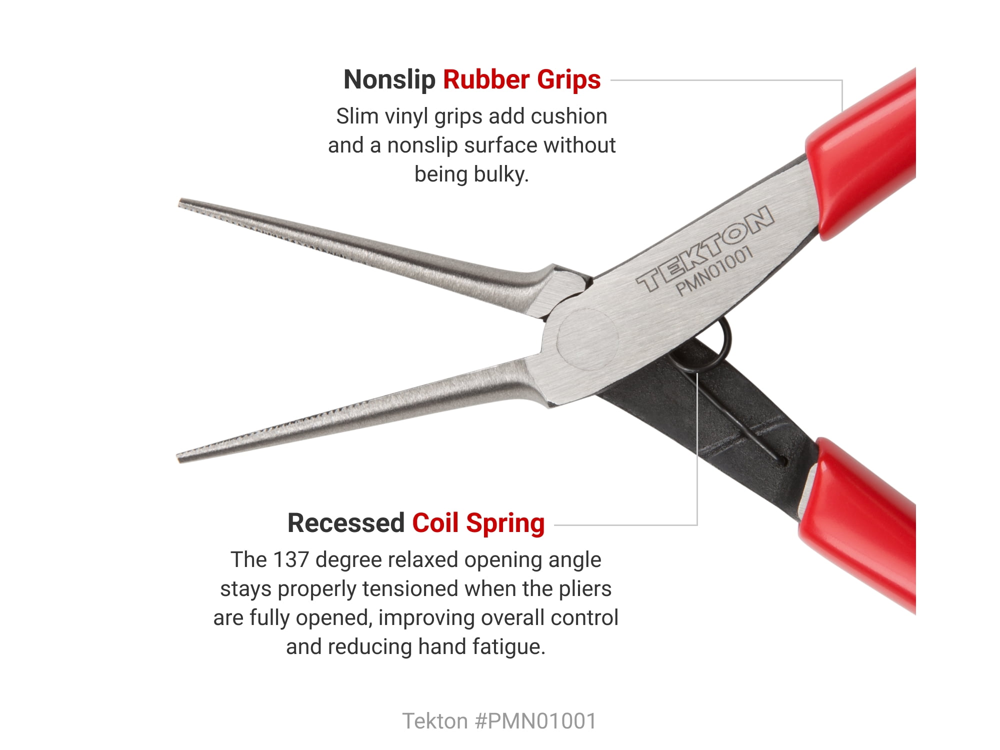 TEKTON Mini Pliers Set with Pouch, 8-Piece (Needle Nose, Long Nose, Flat Nose, Cutting) | PMN99910
