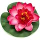 thumbnail image 4 of Paquete de 7 flores de loto de espuma flotante artificiales, plantas de estanque de lirio de agua, decoración de jardín para el hogar, 4 "de diámetro, 4 of 5