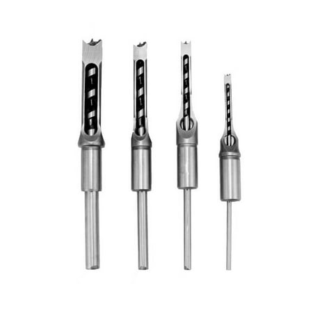 

Docooler 4pcs Hole Drill Bit Woodworking Hole Saw Mortising Chisel Steel Drill Bits Set 1/4 inch 5/16 inch 3/8 inch 1/2 inch for Wood