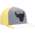 thumbnail image 3 of Men's Mitchell & Ness Gray/Yellow Chicago Bulls Day 5 Snapback Hat, 3 of 5