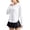 White, variant on Bixock Women Plus Size Tops,Blouse for Women Solid Color Short Sleeve Round Neck Pullover T Shirt Tops