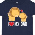 thumbnail image 4 of Inktastic Fathers Day I Love My Dad Boys Lion Boys or Girls Toddler T-Shirt, 4 of 5