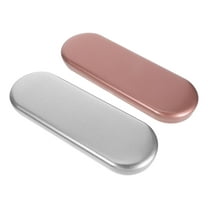 OFFIGAM 4Pcs Metal Hinged Lid Box For Nail Tools Assorted Color Tin Container For Daily Essentials