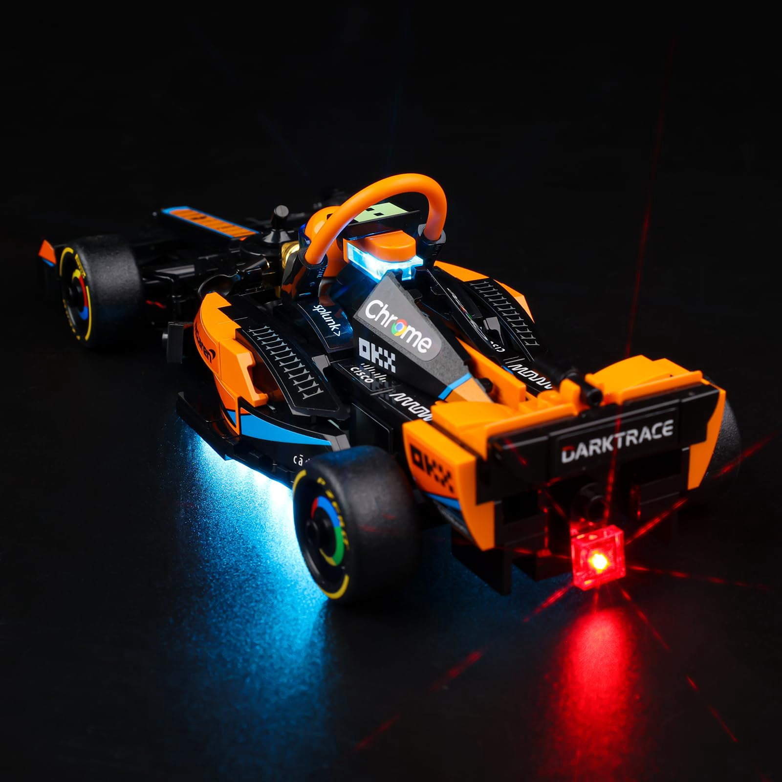 Kyglaring LED Light Kit for Lego Speed Champions 2023 McLaren Formula 1 Race Car Toy (No Model)-The Lighting Set Compatible with LEGO Racing Vehicle 76919 (Classic Version)