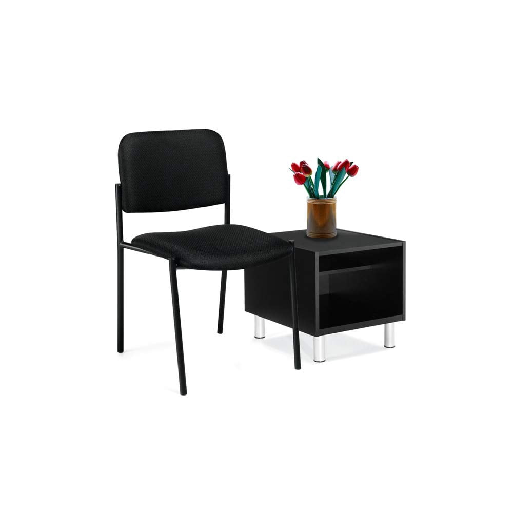 GOF Office Reception Waiting Room Black Chair with Table Bank Hospital