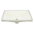 thumbnail image 2 of American Imaginations 18.25-in. W CUPC Rectangle Bathroom Undermount Sink Set In Biscuit - Chrome Hardware AI-26816, 2 of 9