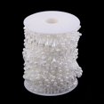 thumbnail image 2 of 15 metros cadena de perlas de de ramo de boda de alambre de perlas artificiales Blanco Hugo Perlas de alambre de perlas artificiales, 2 of 10