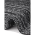 thumbnail image 5 of Agnes Orinda Women's Plus Size Top Color Block Crewneck Long Sleeve Knitted Casual Loose Pullover Blouse 3X Black, 5 of 6