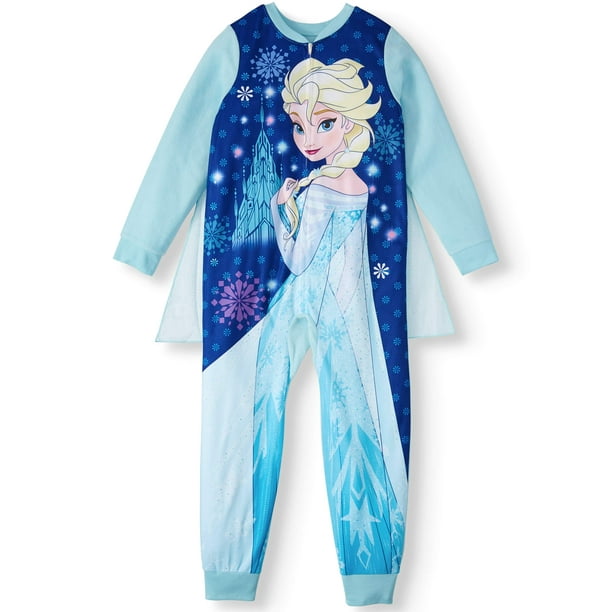 Disney Frozen Frozen Girl's Pajama Blanket Sleeper Onesie (Little Girls & Big Girls) Walmart