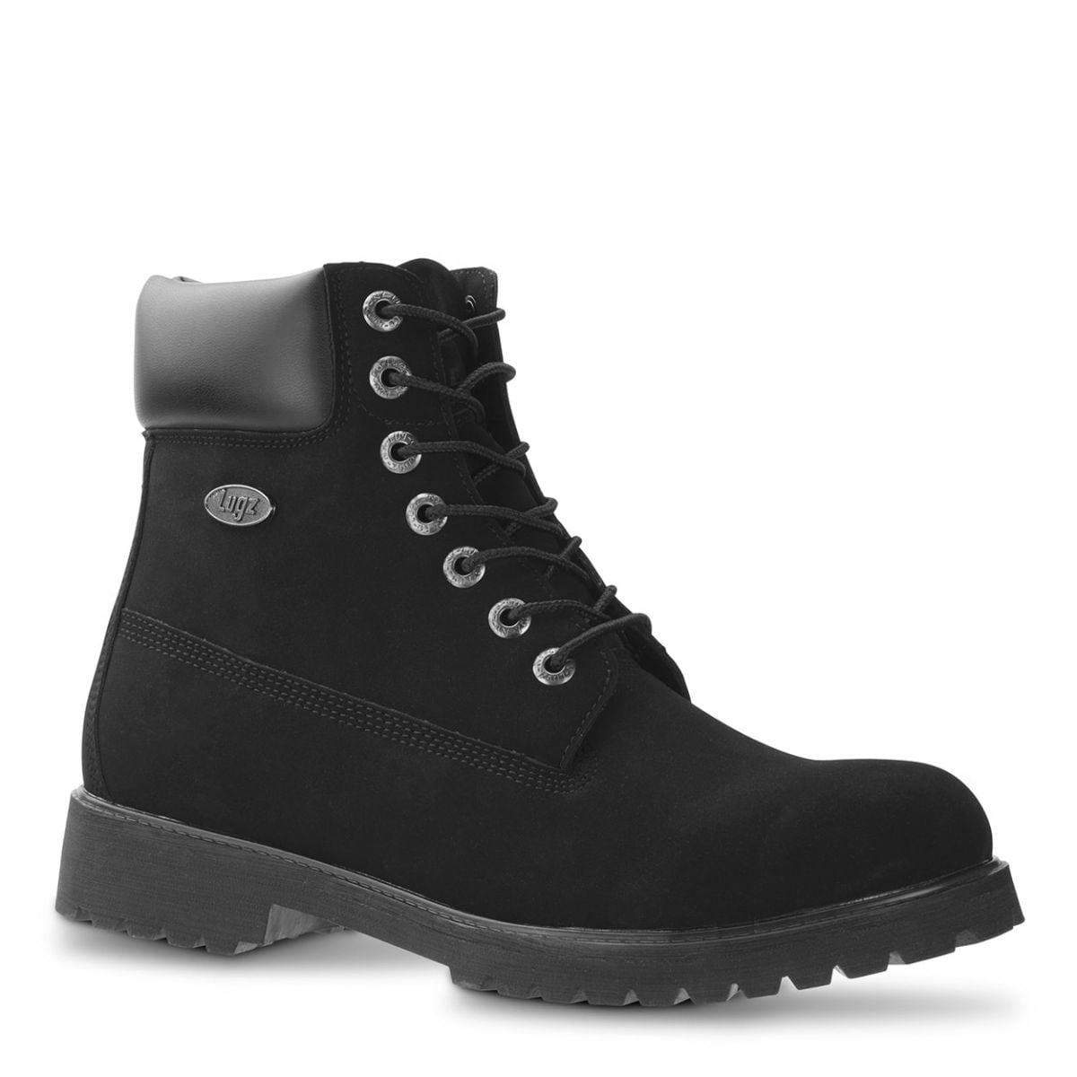 Lugz Men's Black Convoy Water Resistant 6-Inch Boots