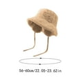 thumbnail image 2 of Fuzzy Bucket Hat Women Men Furry Cute Bucket Hats Winter Warm Fisherman Funny Hat Hats for Boys Hats for Winter Winter Trapper Hat for Men Winter Hats for Men Large Head Winter Hat Trapper Leather, 2 of 3