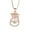 Rose Gold#706, variant on Momihoom Heart & Pear Dancing Gemstone Necklace for Women Sterling Silver & Pure Brilliance Zirconia