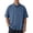 Blue, variant on DeHolifer Mens Shirts Plus Size Button Down Solid Color Short Sleeve Casual Summer Shirts Pink 2XL
