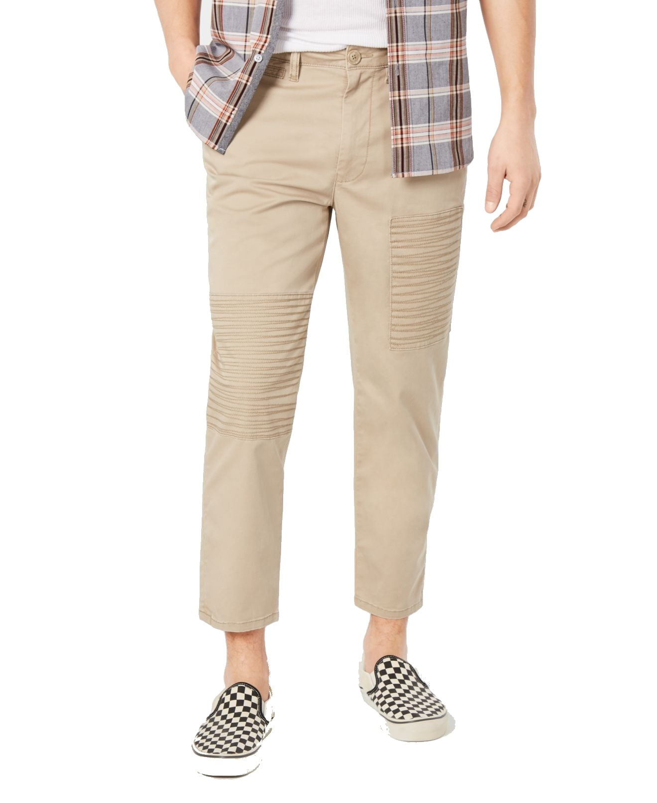Mens Pants Khakis Chinos Stretch Cropped 38
