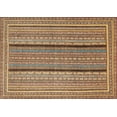 thumbnail image 1 of Ahgly Company Machine Washable Indoor Rectangle Contemporary Sienna Brown Area Rugs, 3' x 5', 1 of 7
