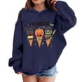 thumbnail image 2 of Afuyipoi Kids Halloween Hoodie(3-13Y), Funny Graphic Print Long Sleeve Sweatshirts for Boys Girls Navy 3 Years, 2 of 7