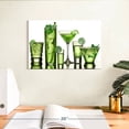 thumbnail image 3 of Elephant Stock Green Lime Cocktails Wall Art - Horizontal Canvas Wall Art - Living Room Wall Decor - Food And Drink Canvas - Green And White Decor - 12" x 8", 3 of 8