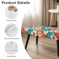 thumbnail image 6 of Jiueut Colorful Daisy Pattern Dining Room Bench Covers, Non Slip Bench Seat Protection with Elastic Band Thick Rectangle Chair Slipcover for Kitchen Home Hotel, 6 of 7