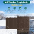 thumbnail image 3 of NIAIZEK Outdoor Lockable 100 Gallon Resin Deck Box, Brown, 3 of 7