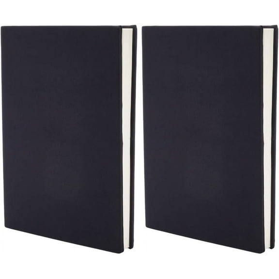 Stretchable Book Cover 6"x9" Black Elastic Notebook Wrap to 18.5”x 9” Durable Washable Reusable Protective Cover for Hardcover Books Lovers Paperback Office Textbooks Black DIY